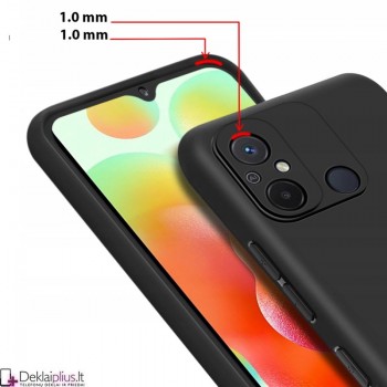 Silikoninis ploniausias dėklas - juodas (Xiaomi Redmi 12C/11A/Poco C55) Silikoninis ploniausias dėklas - juodas (Xiaomi Redmi 12C/11A/Poco C55)